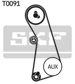 SKF К-кт. ГРМ (рем.+ролик+кріплення) AUDI 2,0: 100/ A6 VW 2,0: Golf III/IV, Passat SEAT 2,0: Toledo, Ibiza