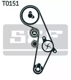 SKF К-кт. ГРМ  (рем.+2шт. ролик+кріплення) AUDI 1,8/1,8T VW Golf IV 1,8/1,8T SKODA