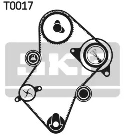 SKF К-кт. ГРМ (ремінь+2шт. ролика +кріплення)  CITROEN Jumpy FIAT Scudo PEUGEOT