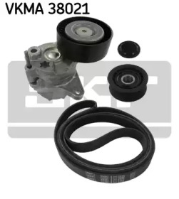 SKF VW К-т поліклинового ременя (рем.+2ролика) DB W203/W220 2,1-3,2CDI, Sprinter CDI 06-