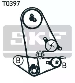 SKF К-кт. ГРМ (2шт. ремінь+2шт.  ролика) Honda Accord 98-03 1.8/2.0/2.2