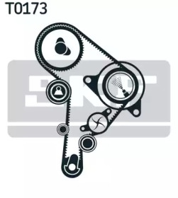 SKF К-кт. ГРМ  (помпа + рем.+3шт.ролик+кріплення) AUDI A3 1,9TDI VW 1,9TDI/SDI SEAT SKODA Octavia, Fabia