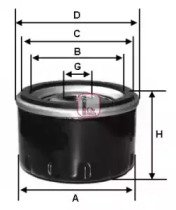 Фільтр масляний MAZDA/CITROEN/MITSUBISHI \1,6-2,4 \98-06