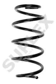 SUPLEX VW пружина передня L=315mm Golf V,VI,Touran, Audi A3,Skoda Octavia III (спорт.підв.) (сірий/красн.)