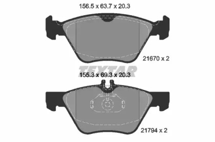 Гальмівні колодки CHRYSLER/MERCEDES Crossfire/E(S210)/S(W220) \F \91-\08