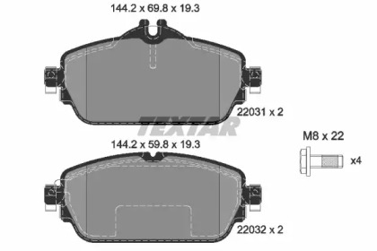 Гальмівні колодки MERCEDES C(W205) \F \13>>