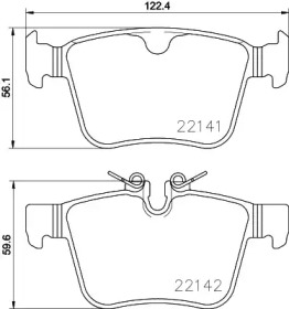 Гальмівні колодки JAGUAR/LAND ROVER/VOLVO F-Pace/XE/Discovery Sport/XC90 \R \14>>