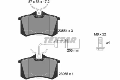 Гальмівні колодки FORD/SEAT/VW Galaxy/Alhambra/Sharan \R \95-10