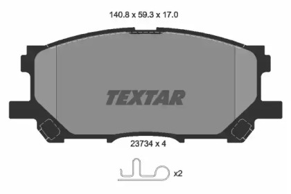 Гальмівні колодки LEXUS/TOYOTA RX/Harrier \F \03-13