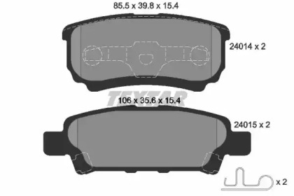 Гальмівні колодки CHRYSLER/DODGE/HYUNDAI/JEEP/MITSUBISHI  \R \01>>