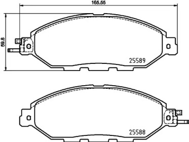 Гальмівні колодки INFINITI/NISSAN QX60/Murano/Pathfinder \F \12>>