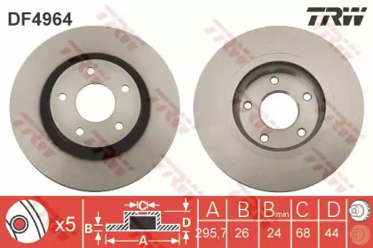 Диск гальмівний (1 шт.) NISSAN Qashqai/X-Trail \F \07>>