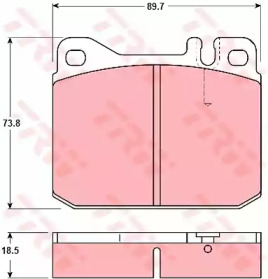 Гальмівні колодки дискові VOLKSWAGEN Campmobile LT/LT 28/LT 31/LT 35/LT 40/LT 45/LT 50/LT 55