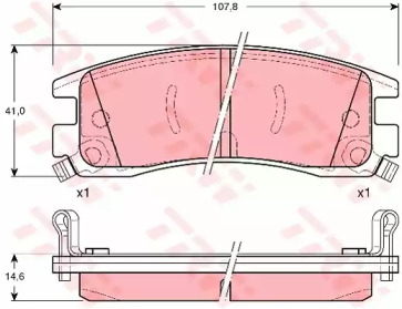 a_Гальмівні колодки дискові BUICK (GM) - CADILLAC (GM) - OPEL - PONTIAC (GM) - VAUXHALL Park Avenue/