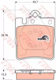 Гальмівні колодки дискові MERCEDES E200/E240/E270/E280/E300/E320/E420/E430/E50 AMG