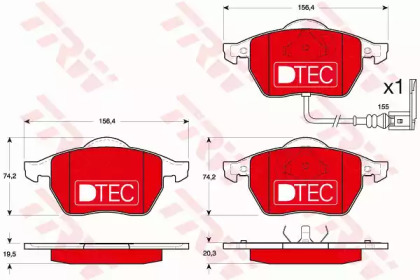 Гальмівні колодки дискові AUDI/SEAT/SKODA/VW A3/TT//Leon/Octavia/Polo/Golf \F \96-\10