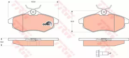 Гальмівні колодки дискові CITROEN C2/C3