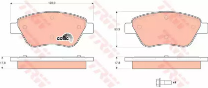 a_Гальмівні колодки дискові Fiat Doblo 01-->