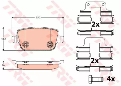 a_Гальмівні колодки дискові LAND ROVER Freelander \R \3,2 \06>>