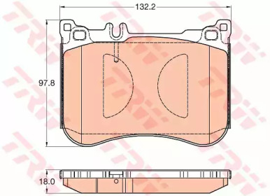 Колодки тормозные MERCEDES SL(R231) \F \12>> Sport