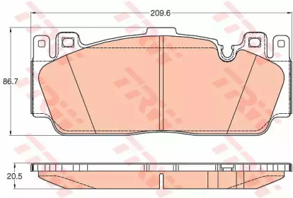 a_Гальмівні колодки дискові BMW 5(F10)/6(F06,F12,F13) \F \11>>