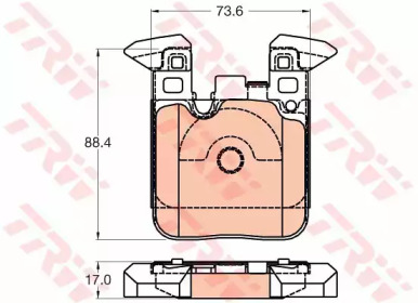 Колодки тормозные BMW F20/F22/F30/F31/F32 \12>> \R