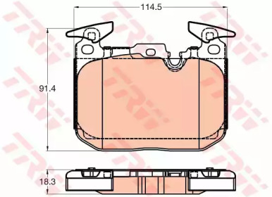 Гальмівні колодки дискові BMW 3 \F \11>>