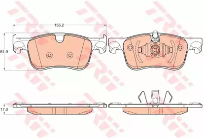 Гальмівні колодки дискові CITROEN C4 \F \13>>