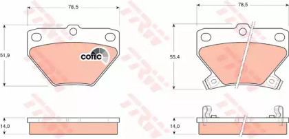 Гальмівні колодки дискові TOYOTA Celica/Celica (Nato)/Corolla Estate/Wagon/Corolla Verso/Prius/Yari