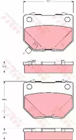 Гальмівні колодки дискові SUBARU Impreza/Impreza Estate/Wagon (Plus)