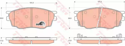 Гальмівні колодки дискові MAZDA 6