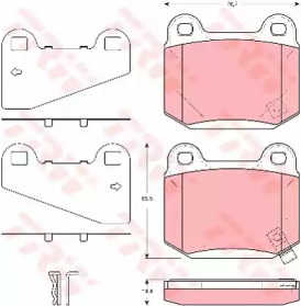 Гальмівні колодки дискові MITSUBISHI - NISSAN - SUBARU Lancer Evolution/350Z/Impreza