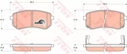 Гальмівні колодки дискові Kia Picanto 04-->