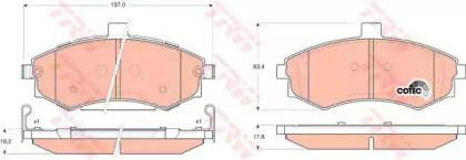 Гальмівні колодки дискові HYUNDAI Avante/Elantra/Lantra/Lavita/Matrix