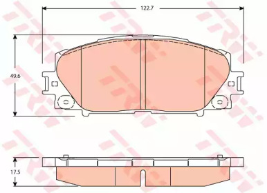 Гальмівні колодки дискові TOYOTA Yaris \F \06>>