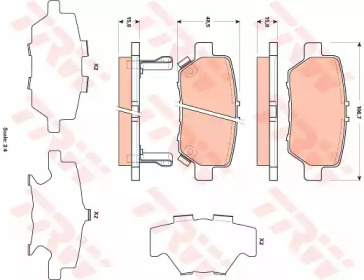 Гальмівні колодки дискові HONDA Legend \R \04-\10