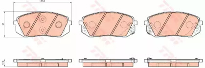 GDB3530  TRW - Гальмівні колодки до дисків