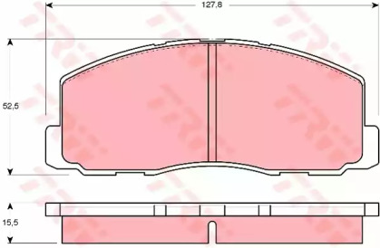 Гальмівні колодки дискові ISUZU (GM) - LONSDALE - MITSUBISHI Aska/YD/Colt/Cordia/Galant/Lancer/Lanc