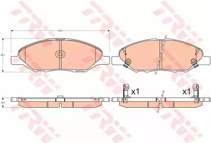 GDB3577  TRW - Гальмівні колодки до дисків