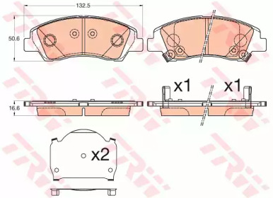 Гальмівні колодки дискові HYUNDAI/SUZUKI I10/SX4/Vitara \F \13>>