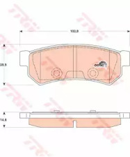 Колодка гальм. диск. CHEVROLET LACETTI задн. (вир-во TRW)