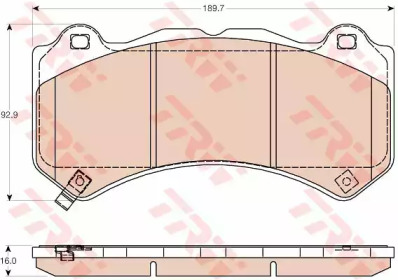 Гальмівні колодки дискові JEEP Grand Cherokee \F \10>>