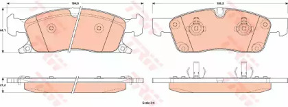 Гальмівні колодки дискові Grand Cherokee \F \10>>