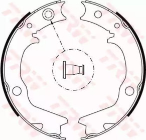 Колодка гальм. барабан. MITSUBISHI GALANT, задн. (вир-во TRW)