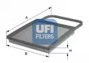 Фільтр повітряний PSA 1.4-1.6 07- (вир-во UFI)