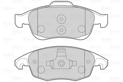 Гальмівні колодки дискові CITROEN/PEUGEOT Berlingo/C4/DS4/5008/Partner \1,2-1,8 \F \06>>