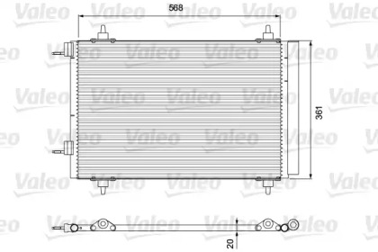 Конденсор кондиціонера C4/C4 PICASSO/P307 04- (вир-во VALEO)