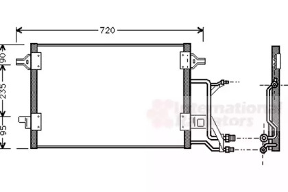 Конденсор кондиціонера AUDI A6 MT/AT 97- (Van Wezel) (2-й сорт)