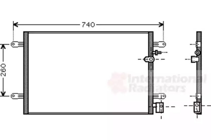 Конденсор кондиціонера A6 ALL 04-11 (Van Wezel)