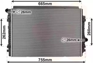 Радіатор охолодження VAG (вир-во Van Wezel)